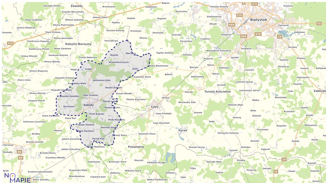 Mapa Geoportal Sokoły